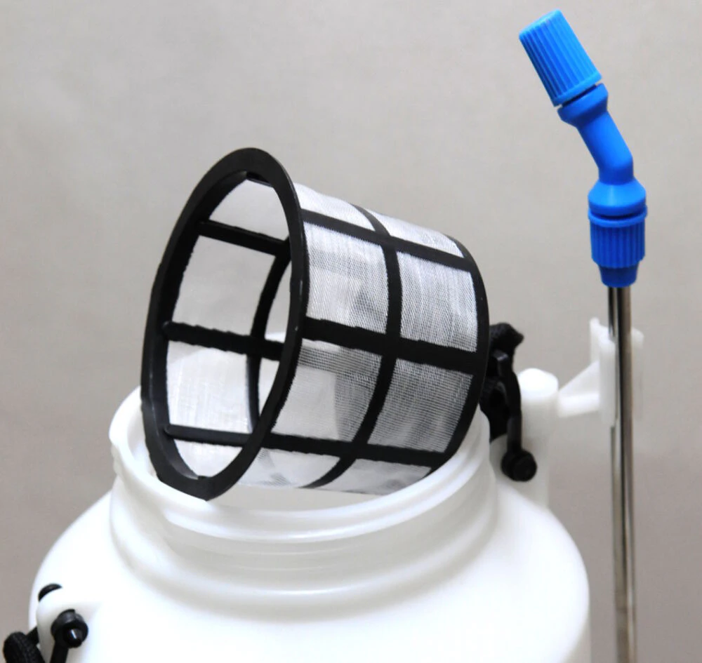 Finmaskigt filter till batteridriven ryggspruta