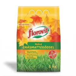 Florovit höstgödsel för gräsmatta 1kg med hög kaliumhalt. Ökar gräsets motståndskraft mot frost och sjukdomar.