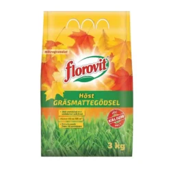 Florovit höstgödsel gräsmatta 3kg storpack för ökad övervintring och effektivt frostskydd.